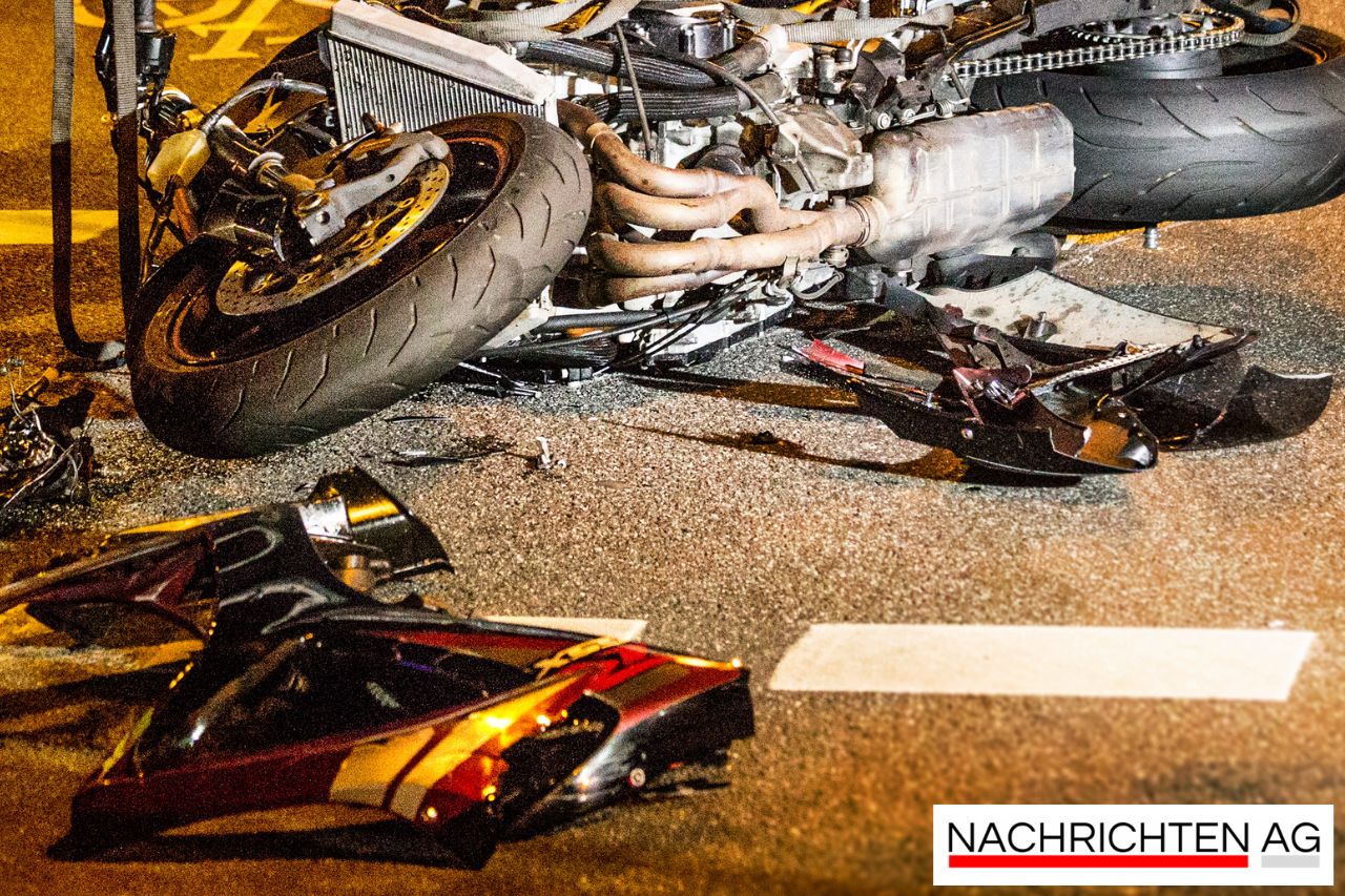Rasanter Überholversuch: Motorradfahrer verursacht Beinahe-Unfall in Weinheim!